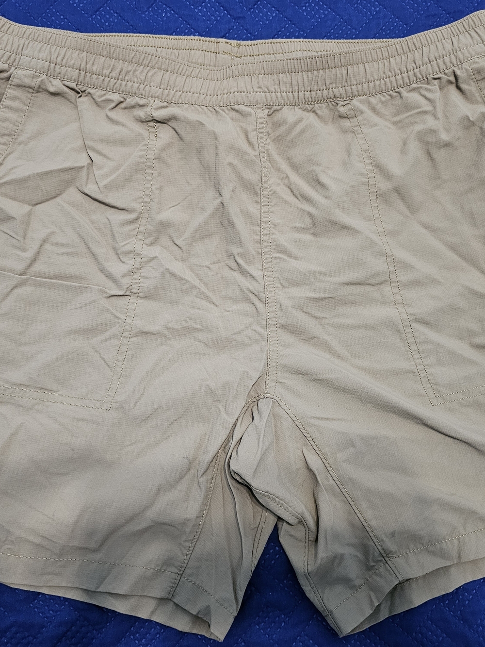 The North Face Men's Khaki Elastic-Waist Athletic Shorts